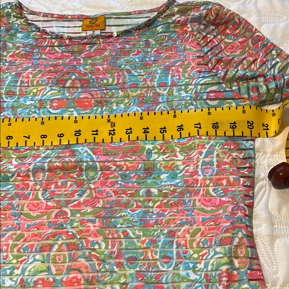 Ruby Rd. Colorful Swirl Print Blouse - image 2